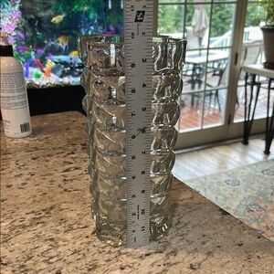 Elegant Clear Glass Vase